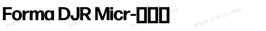 Forma DJR Micr字体转换 Forma DJR Micr字体转换